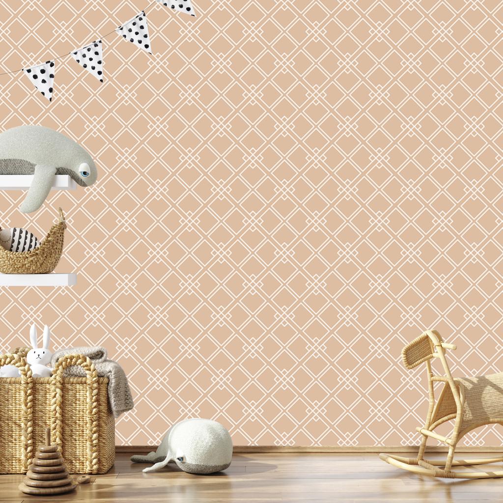 Wallpaper Modern Geometric Ornaments for Living Room and Bedroom 50x1000