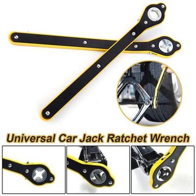 Universal Car Wheel Hand Crank Ratchet Wrenches Garage Tire Wheel Handle Phillips Wrench Car Labor-Saving Jack Tire Repair Tool CDN