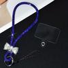 Sparkling Finish Phone Wrist Strap Pearl Bowknot Phone Lanyard Phone Wrist Chain  Women Girls
