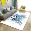 2D Soccer Football Sport Area Rug,Carpet Rug for Living Room Bedroom Sofa Doormat Kitchen Decoration,Kid Play Non-slip Floor Mat