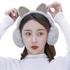 Boys Girls Fur Earmuffs Cute Football Design Winter Fluffy Thermal Ear Warmers Handband Cold Weather Earplugs Comfortable Fashion Cartoon Ear Muffs Pr