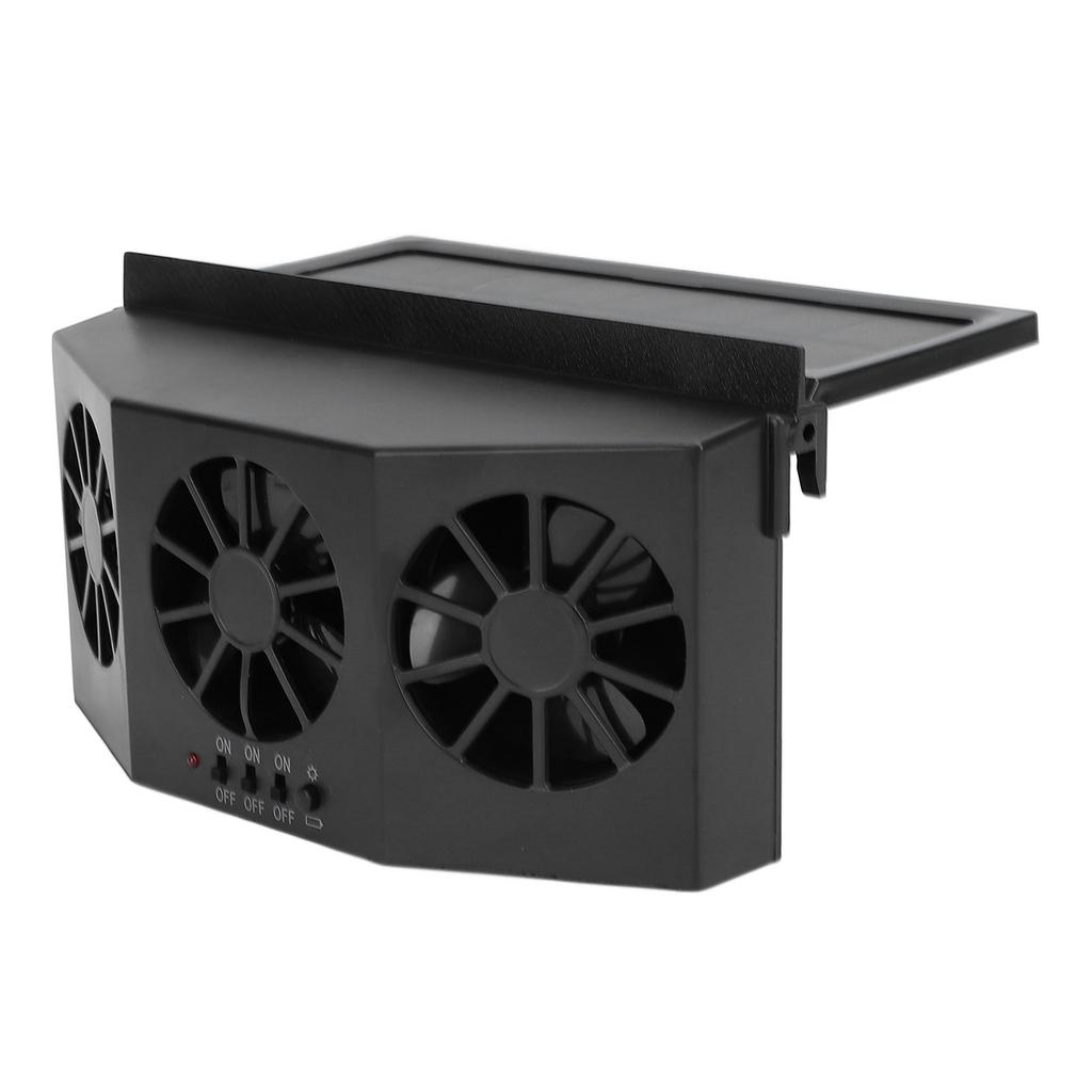 Car Exhaust Fan Solar Powered 3 Fans Ventilation Cooling Odor and Humidity Removal Auto Ventilator