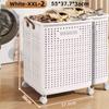 Foldable Laundry Basket Hamper with Casters for Washing Clothes