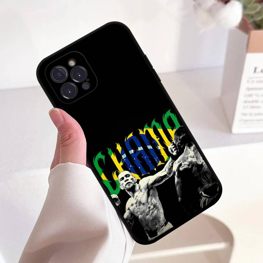 

Fighting Pereira Alex Black Silicone TPU Phone Case For Iphone17 Air 16 15 14 13 12 Pro 11 Pro Max Plus Protective Cover Case iPhone 13pro max