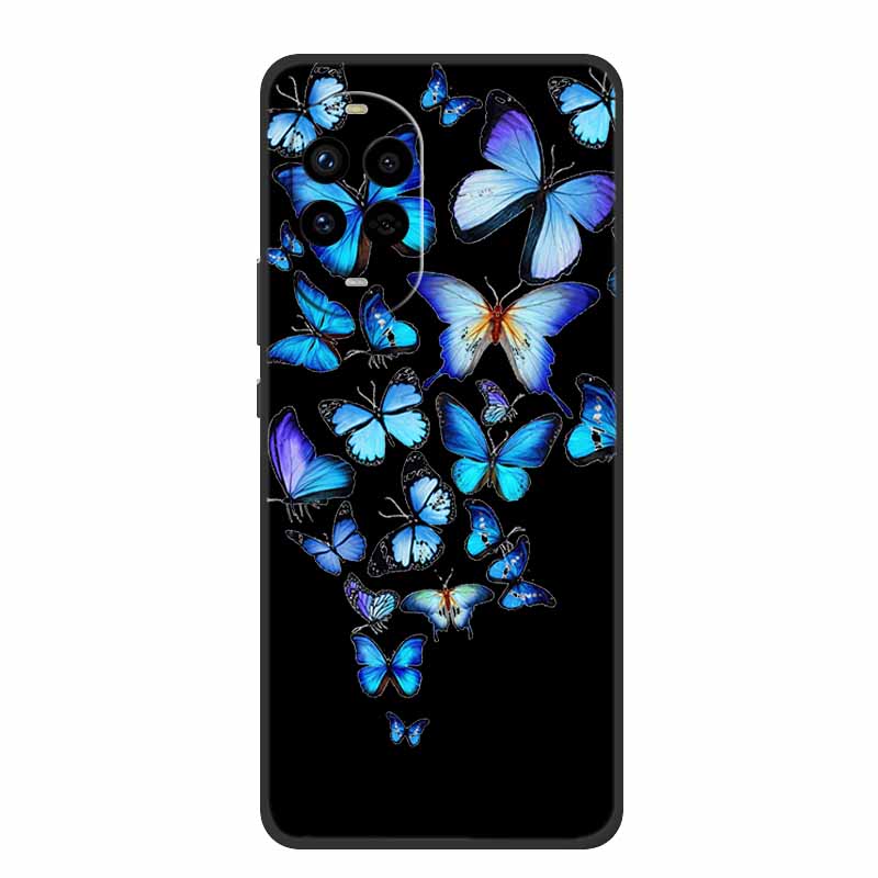 Black Silicone Case For Huawei Nova 13 Pro Case Cartoon Soft Back Cover For Huawei Nova 14 Pro Ultra Phone Case Nova14 Ultra Bag