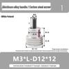 M3M4 Aluminum Alloy Hand-Tightening Flat Head Knurled Adjustment Screw Bolt