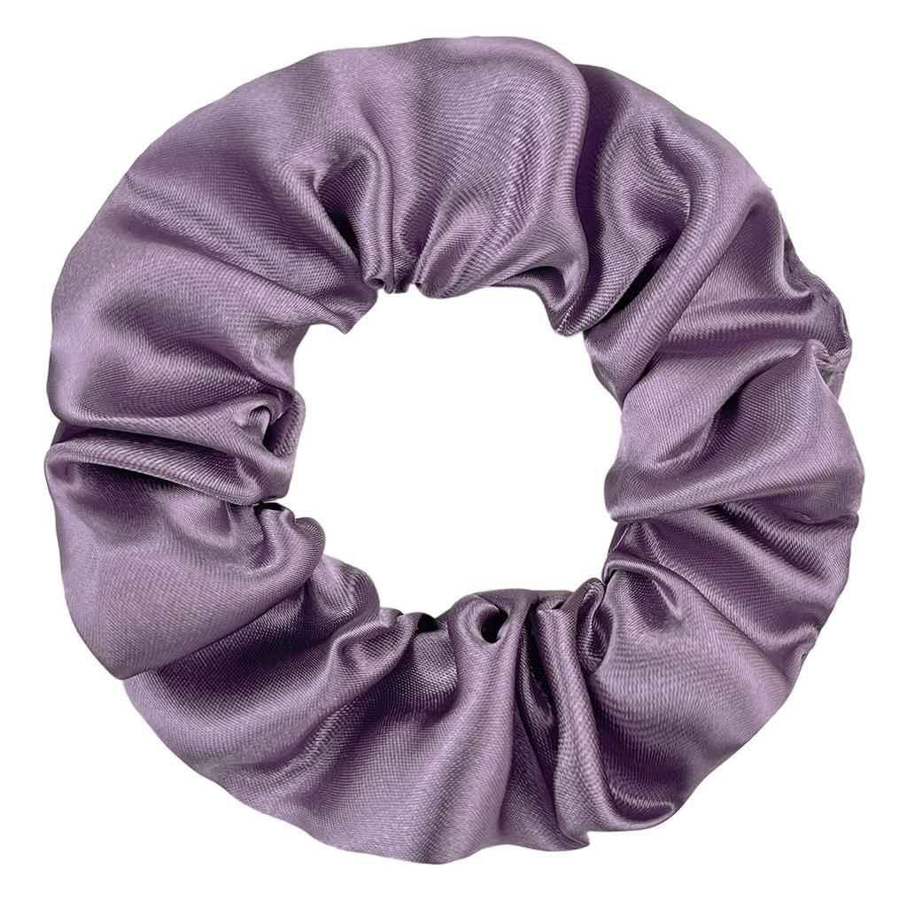 5 Stück Trendige Weinfarbe Satin Scrunchies Damen Niedliche Haarschmuck Mädchen Lila Violett Serie Scrunchies Elastische Haargummis
