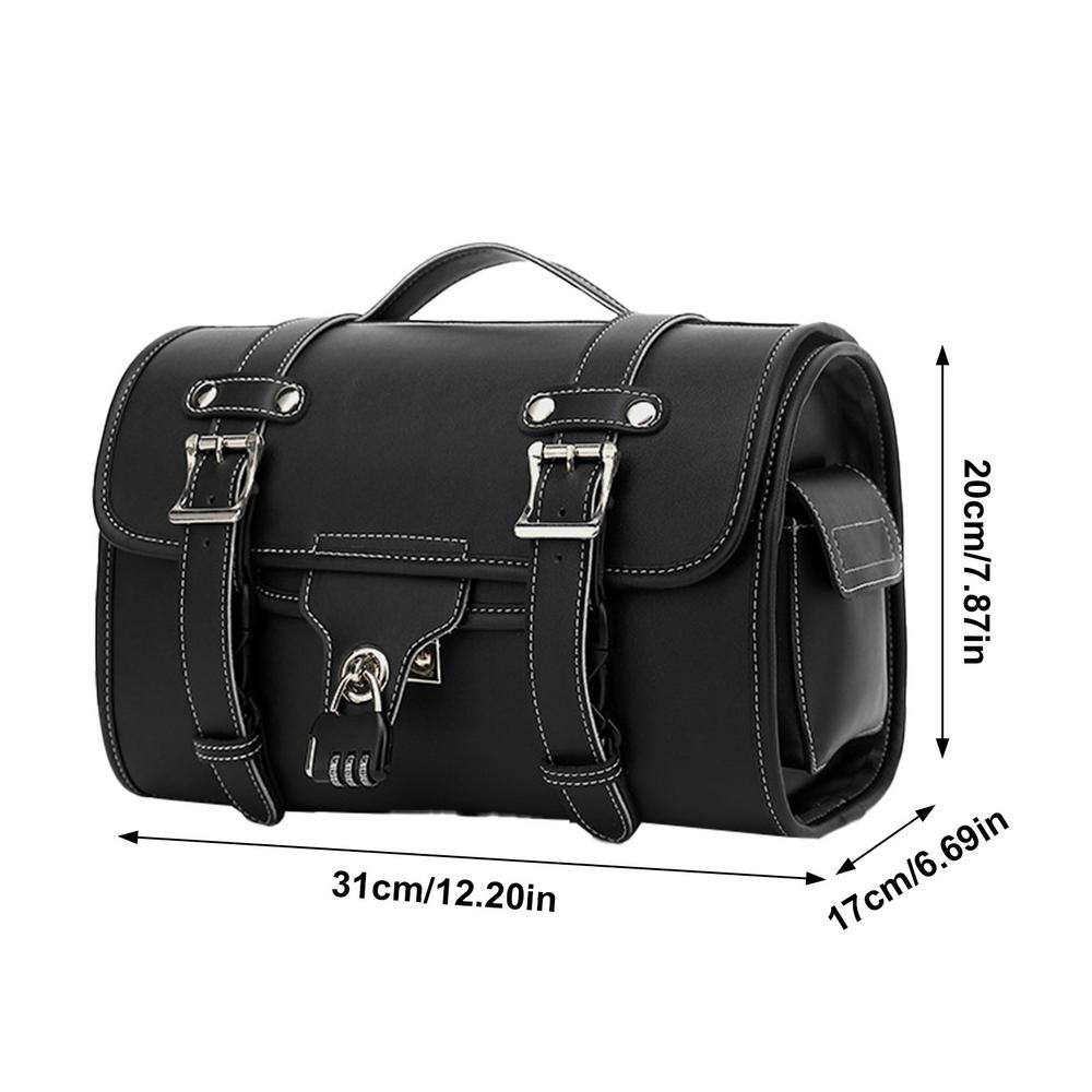 Motorcycle Seat Bag Vintage Motorcycle Back Seat Bag Motorcycle Gear Storage Bag Multifunctional Luggage Bags for Most