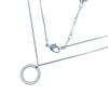 SWAROVSKI Circle Pendant Rhinestone Necklace Not specified Silver Women Used