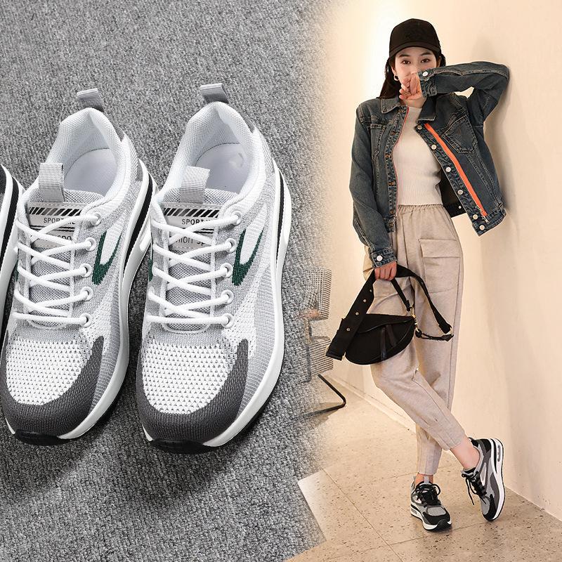 Cushion Damping Lightweight Breathable Mesh Sneaker Soft Bottom Comfortable Soft Women's Travel Shoes