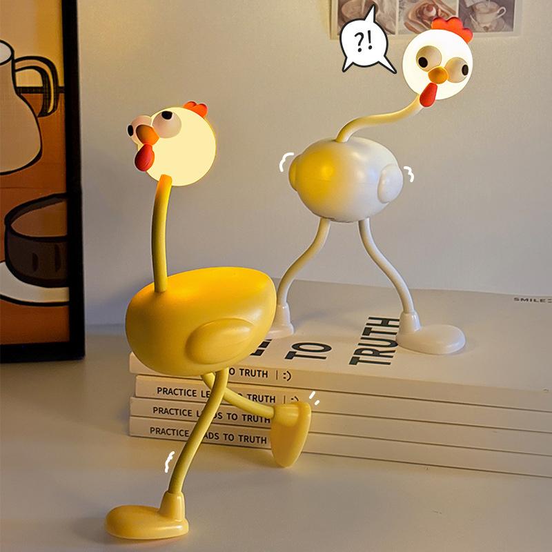 Chicken Mini Night Light Birthday Gift Creative Weird And Wonderful Abstract Toy Practical Fun Friend S Bff Unique Sensation