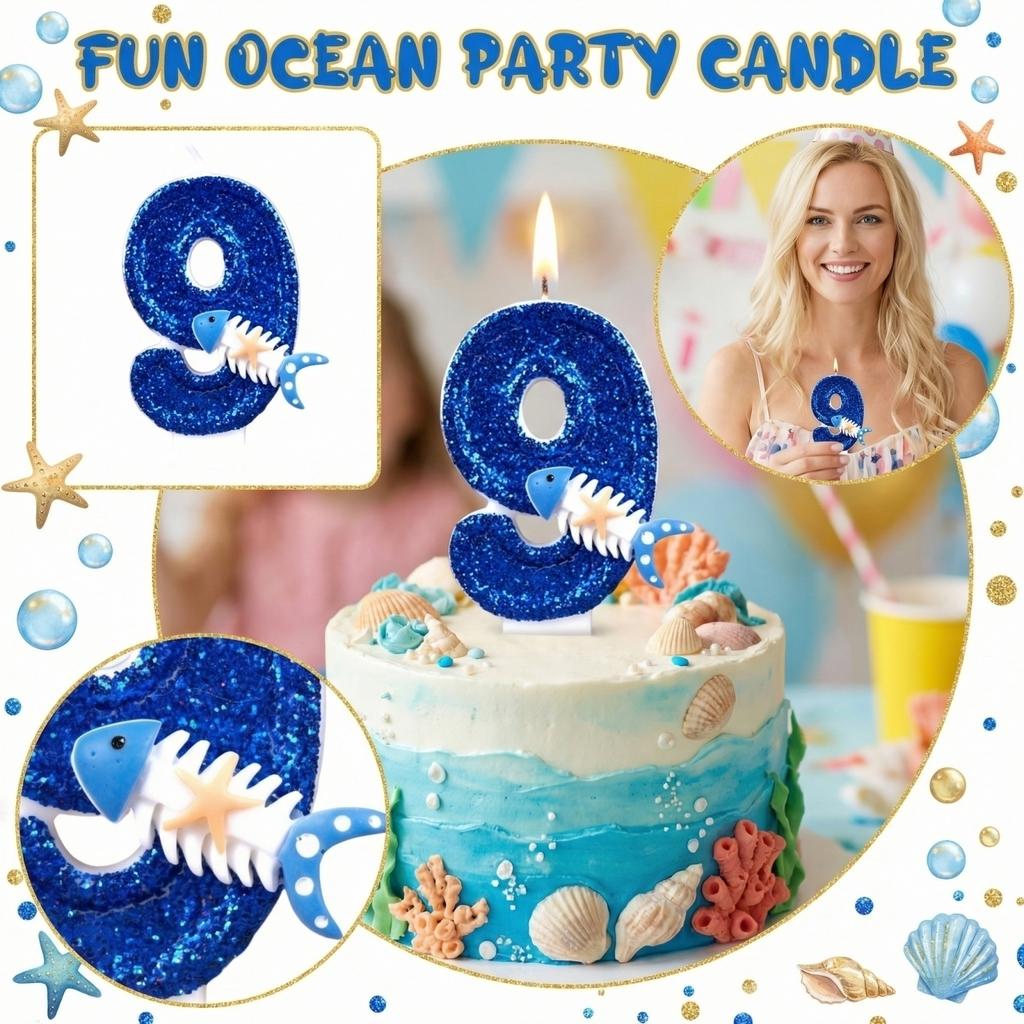 Fashion Cartoon Creative Birthday Candles Party Digital Candles