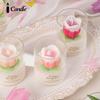 520 Muse Day Romantic Handmade Gift Tulip Flower Aromatherapy Cup Birthday Souvenir Tulip Flower Candle