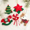 Artificial Flower Felt Christmas Tree Pendant Puppy Christmas Tree Decorations  New Year