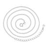 S925 Sterling Silver Matte Cross Chain - Versatile Layering Thin Collarbone Chain, No Pendant
