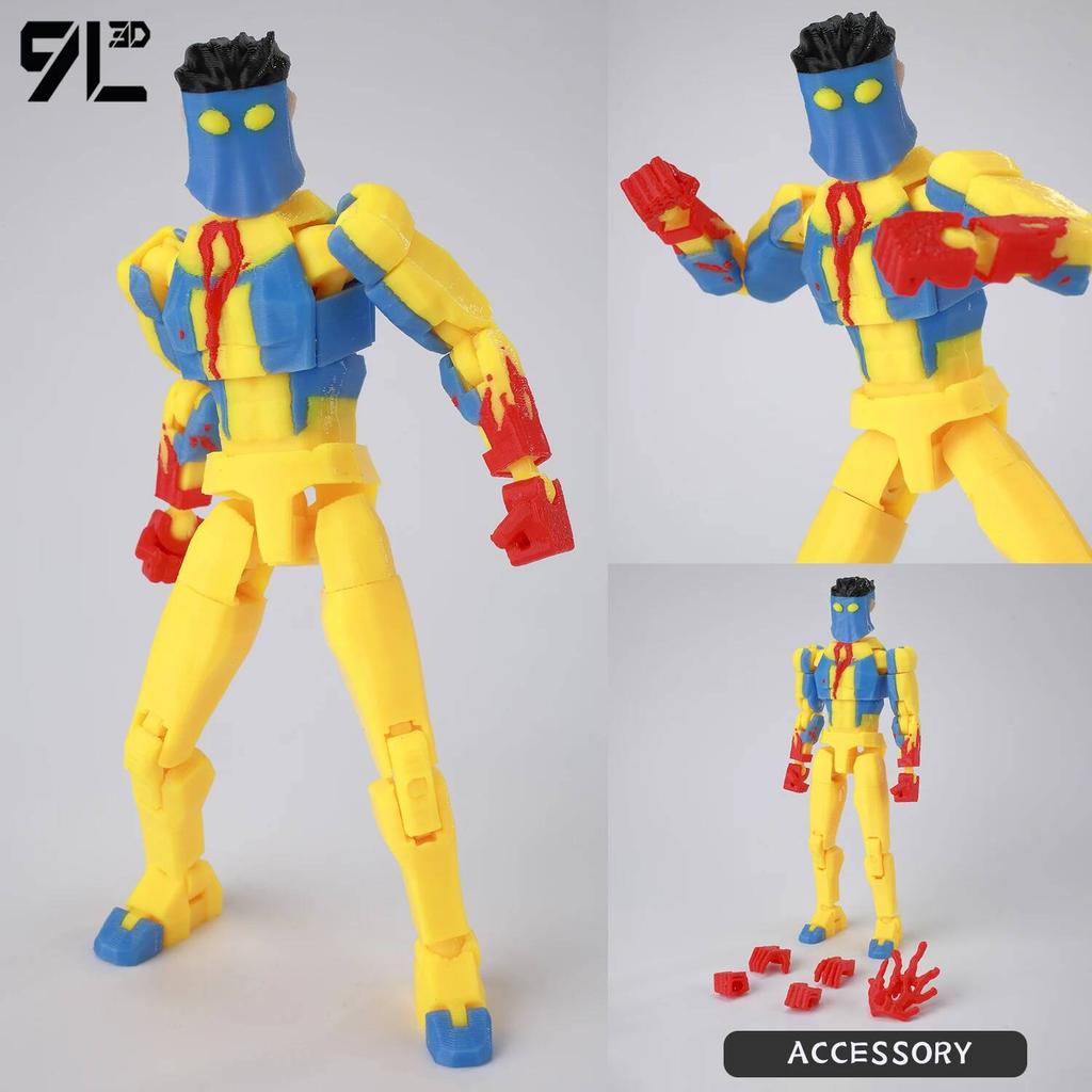 9L3D Unbeatable Mark Gay Mark Grayson Dummy13 Anime Action Poseable Collectible Model Multi-Jointed Figure Gifts For Kids Adults
