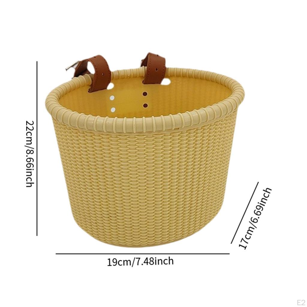 Kids Bike Basket Bicycle Carrying Lightweight Decoration Removable Cycling Storage for Girls