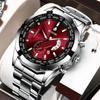 Fashion Automatic Movement Ρολόι Ανδρικό Ημερολόγιο Αδιάβροχο Φωτεινό Μη μηχανικό Ρολόι Μεγάλο Καντράν