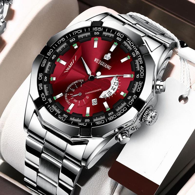 Fashion Automatic Movement Ρολόι Ανδρικό Ημερολόγιο Αδιάβροχο Φωτεινό Μη μηχανικό Ρολόι Μεγάλο Καντράν