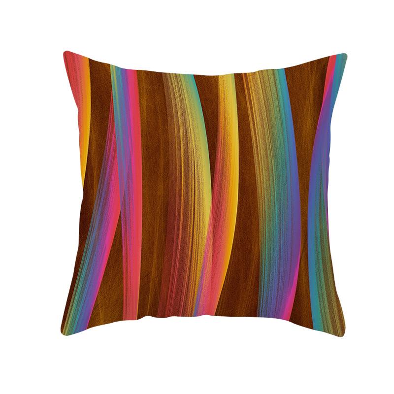 Household Products Colorful Printed Geometric Mirror Space Pillow Case Cushion Waist Pillow Case