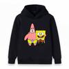 Kids Boys Girls Hoodie, Cute Cartoon Star Sponge Printed Pullover Hooded Sweatshirt Casual Warm Top for Toddlers