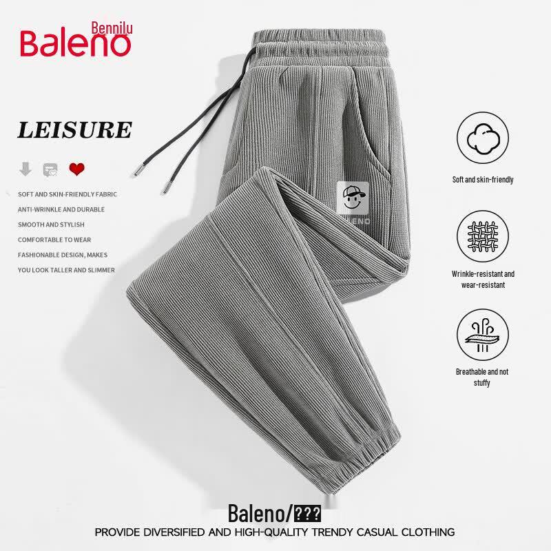 Baleno Men's Chenille Jogger Pants