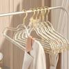 Plastic Hangers for Clothes with Anti Slip Grooves and Multiple Colors for Adults Kids