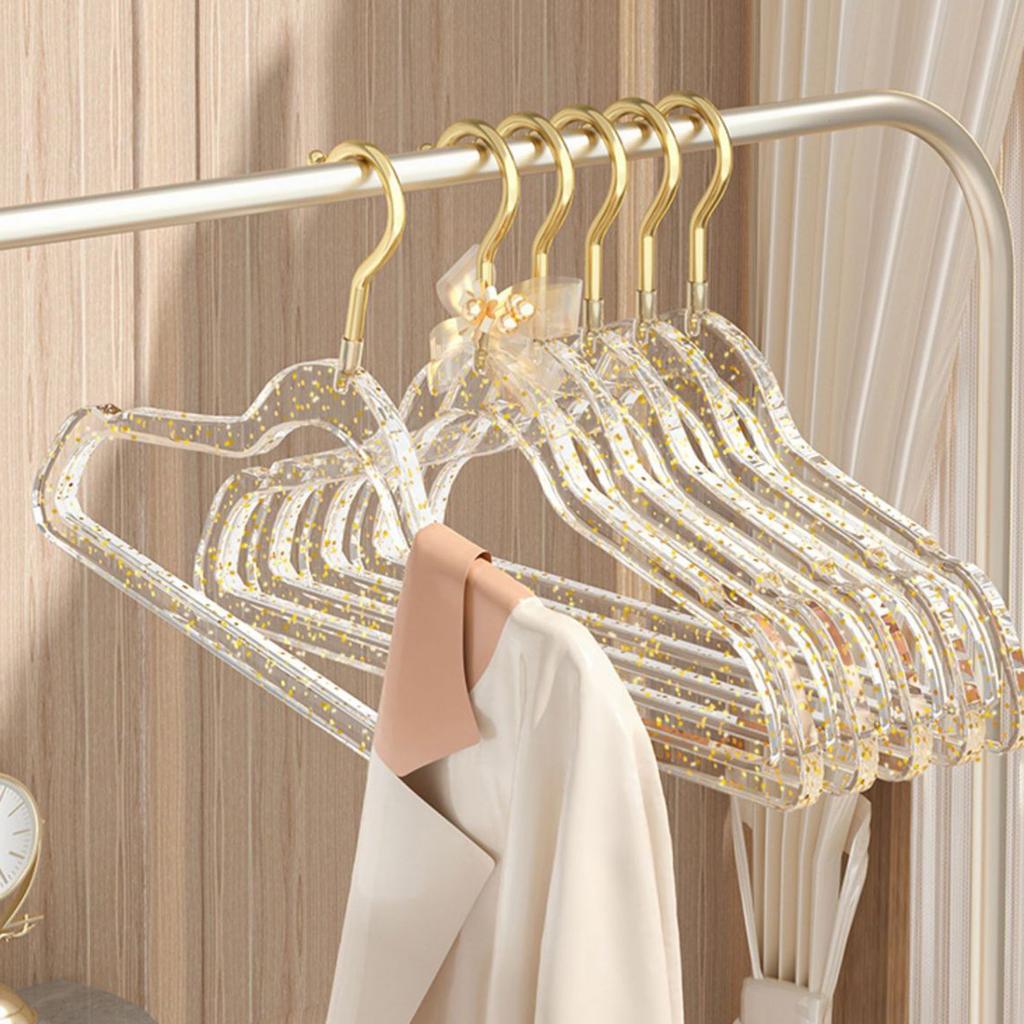 Plastic Hangers for Clothes with Anti Slip Grooves and Multiple Colors for Adults Kids