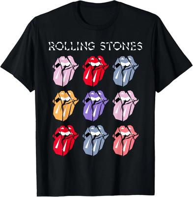 Officieel The Rolling Stones HD Meerkleurige Tong T-shirt
