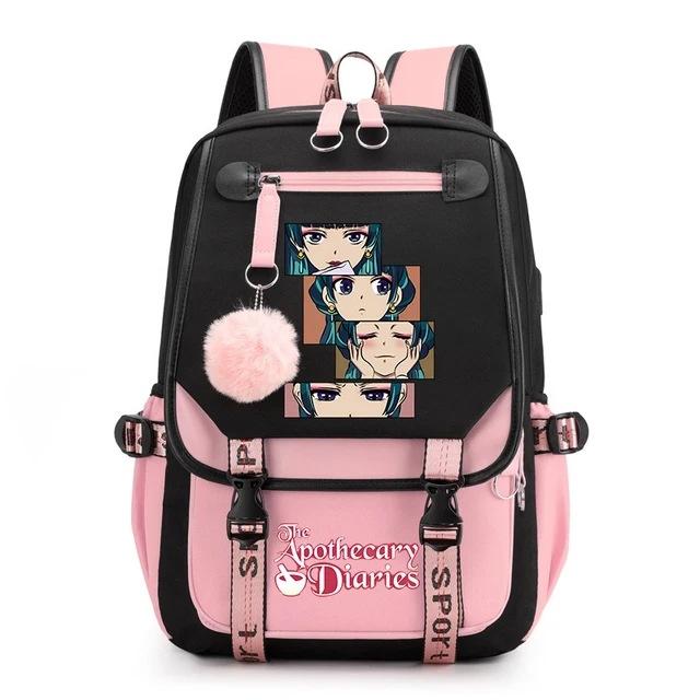 De Apothekersdagboeken Anime Cosplay Rugzak Studenten Schooltas Cartoon Boekentas Laptop Reizen Rugzak Buiten Kinderen Cadeaus