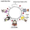 Demon Slayer Kimetsu No Yaiba Anime Bracelet DIY Charm Kamado Nezuko Pendant Cosplay Jewelry for Men And Women