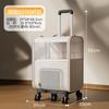 Portable Pet Carrier Backpack with Wheels 2 Layer Spacious Cat Travel Bag Pet Stroller for Outdoors Fashion Cat Carrier Case