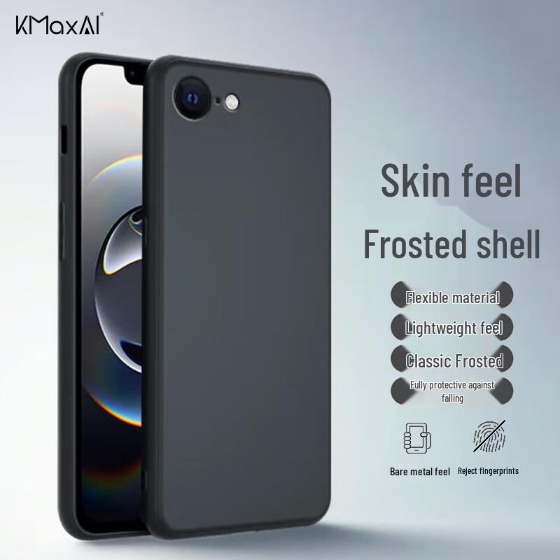 

KMaxAI Ultra-Thin Frosted PP & Clear TPU Protective Phone Cases for Apple iPhone