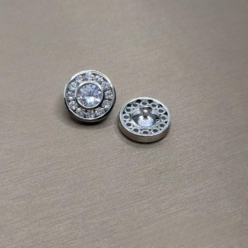 5pcs Cubic Zirconia Button for Clothing DIY Decorative CZ Sewing Buttons for Cashmere Knit Cardigan Shirt
