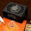 Magnetischer Deckel Tarotkartenbox, Tragbarer leichter Aufbewahrungs-Organizer für Orakel-/Spielkarten, Schmuck-Andenken, Heim-Dekoration