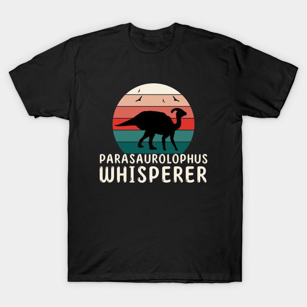 Men Black Print T-shirt Parasaurolophus Whisperer Quote For A Parasaurolophus Dino Fan No-Cut Transfer Paper Print Cotton Tshirt XL чёрный
