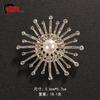 Brooch Women's Accessories Rhinestone Pin Matte Gold Imitation Bead Brooch Korean Version Accessories Shawl Cardigan Silk Scarf Buckle Neckpin