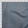oneOone Cotton Poplin Blue Fabric Damask Dress Material Fabric Print Fabric By The Yard 42 Inch