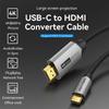 VENTION CRBBF 1m Type-C To HDMI Conversion Cable 4K HD Video Cotton Braided Connection Wire