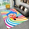Cute plim plim Cartoon Non-Slip Area Rug for Living Room,Bedroom,Playroom,Soft Carpet Floor Mat Home Decor Rug  Room Gift
