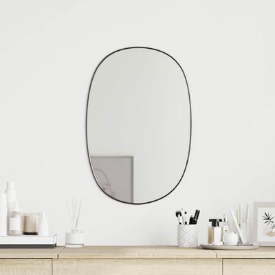 Vidaxl Wall Mirror, Black, 50X35 Cm