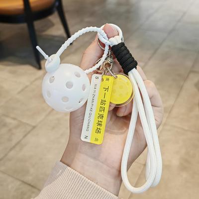 Portachiavi Racchetta da Pickleball Culturale Creativo - Mini Borsa Sportiva Ciondolo Regalo