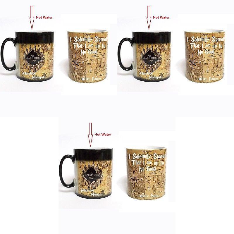Harry Potter Magic Map Color Changing Ceramic Mug For Coffee Lovers And Giftgiving