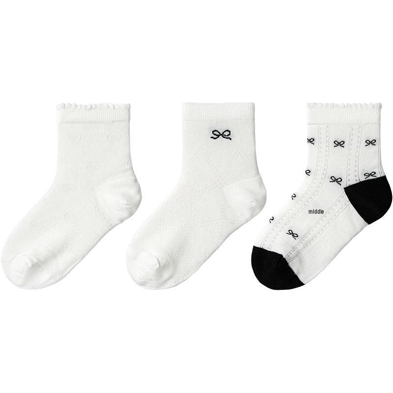 Balabala Kids  Summer Mesh Short Socks - 3 Pairs 140
