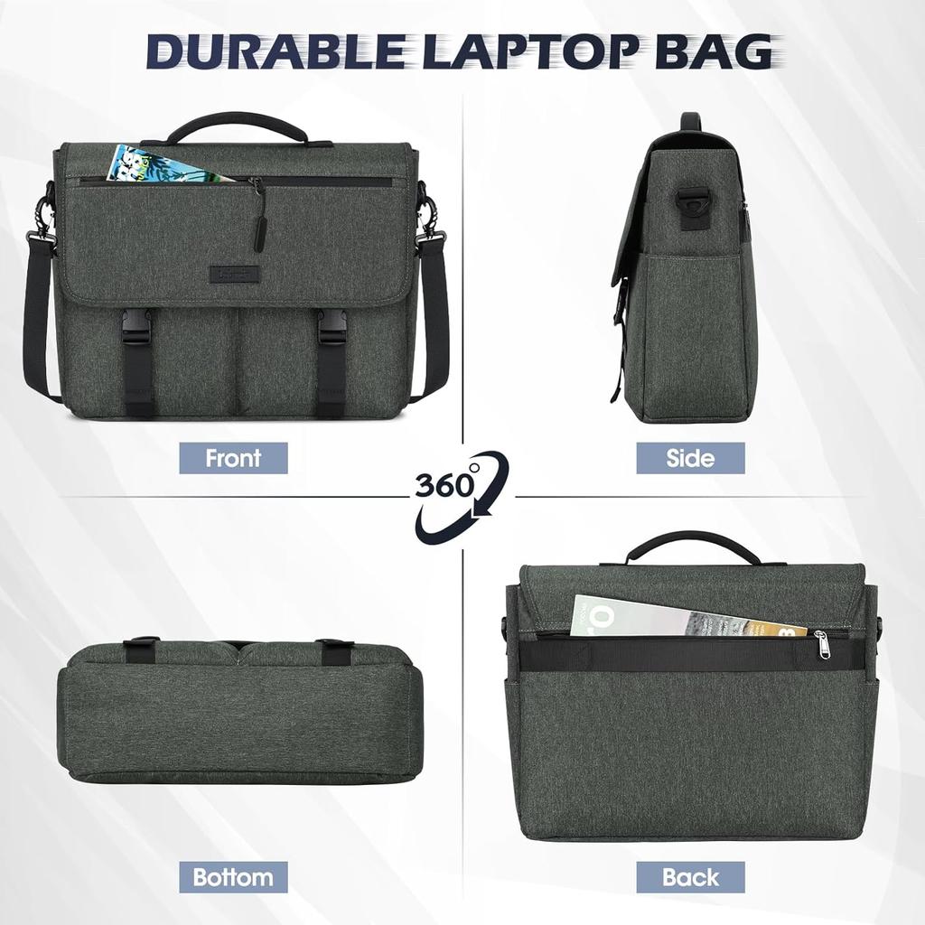 Laptop Briefcases for Men 15.6 Inch Laptop Bag Water Resistant Computer Bag Lightweight Shoulder Satchel Bags
