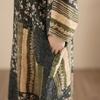 DIMANAF New 2026 Women Long Dress Plus Size Spring Summer Loose Basic Vintage Oversize Long Sleeve Maxi Floral