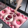 Strawberry Bear Bathroom Non-slip Mat Absorbent Quick-drying Mat for Bathroom Door Household Dirty-resistant Diatom Mud Mat