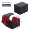 PU Leather Card Deck Box Strong Magnet Card Storage Case Fits 100 Single Sleeved Cards TCG Game Card Peripheral Accessories Gift