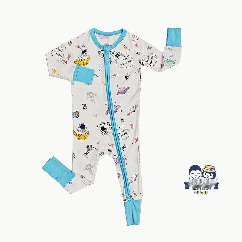 Bamboo Fiber Cartoon Baby Romper Jumpsuit Bodysuit
