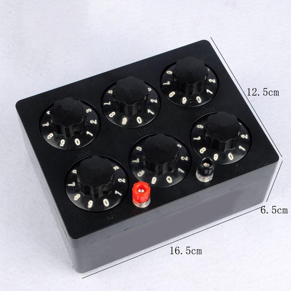 Adjustable Resistance Box 0 To 99999.9 Ohm J23022 Instrument For Physics Teaching Lab Experiment And Measurement Devic